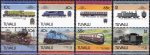 Tuvalu 1985 Stamps Railway Old Trains Locomotives MNH
