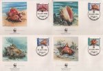 WWF Nevis 1990 Fdc Queen Conch