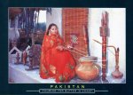 Pakistan Beautiful Postcard Churning For Butter In Chaati