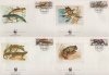 WWF Czechoslovakia 1989 Fdc Amphibians Toads & Newts