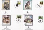 WWF Aruba 1994 Fdc Birds Owls