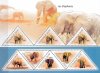 Guinea 2011 Stamps Triangular Elephants MNH