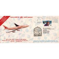 India Fdc First Flight Cover New York  Delhi Boeing 747
