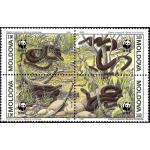 WWF Moldova 1993 Stamps Reptiles Snakes MNH