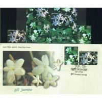 India Fdc 2008 S/Sheet & Stamps Jasmine Fragrance