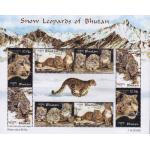 Bhutan 2002 Beautiful Stamps Sheet Snow Leopard