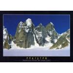 Pakistan Beautiful Postcard Nameless Peaks On Snow Lake