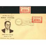 Pakistan 1963 Fdc & Stamp Kemal Ataturk