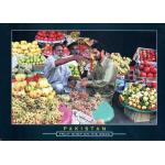 Pakistan Beautiful Postcard Fruit Shop On Road