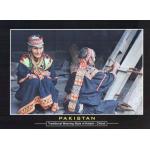 Pakistan Beautiful Postcard Weaving Style Of Kailash
