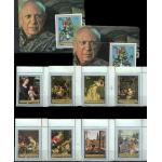 Fujeira 1972 S/Sheet & Stamps Perf & Imperf Pablo Picasso Painti