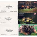 India 2006 3 Booklets Elephants Birds Tiger Wildlife Santuaries