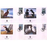 WWF Isle Of Man 1989 Fdc Birds Puffin