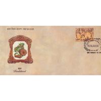 India 2006 Fdc Sandalwood First Perfumed Scented Stamp Of India