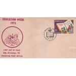 Pakistan Fdc 1972 Education Week