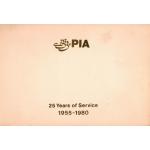 Pakistan Folder 1980 25th Anniversary PIA Boeing Aviation