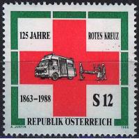 Austria 1988 Stamps Red Cross Ambulance MNH