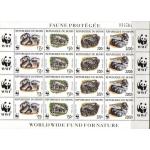 WWF Benin 1999 Stamps Sheet Python Snakes MNH