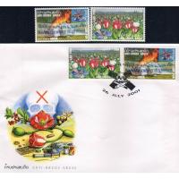 Laos Fdc 2001 & Stamps Fight Against Drugs
