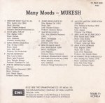 Many Moods Mukesh EMI Cd