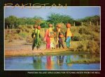 Pakistan Beautiful Postcard Panghat Girls Fething Water .