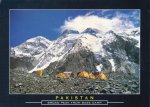 Pakistan Beautiful Postcard Campsite Broad Peak