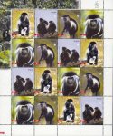 WWF Angola 2004 Stamps Endangered Species Colobus Monkeys MNH