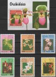 Laos 1995 S/Sheet & Stamps Orchids