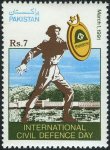Pakistan Stamps 1991 International Civil Defence Day