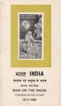 India 1969 First Day Brochure First Man On Moon