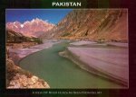 Pakistan Beautiful Postcard River Hunza
