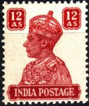 British India 1946 KGVI 12 Anna Stamp MNH
