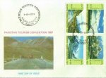 Pakistan 1987 Fdc Tourism Convention Mountain Peaks