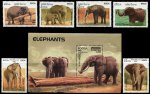 Laos 1997 S/Sheet & Stamps Elephants