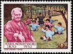 Italy Stamps 1970 Dr. Maria Montessori Nobel Prize