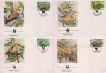 WWF Barbados 1991 Fdc Yellow Warbler Gold Forest Singer