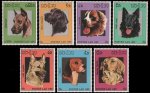 Laos 1987 Stamps Dogs Labrador St Bernard Beagle Retriever Pets