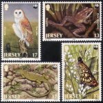 WWF Jersey 1989 Stamps Barn Owl Frog Lizard Etc