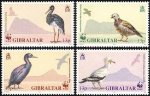 WWF Gibraltar 1991 Stamps Barbery Partridge Black Stork