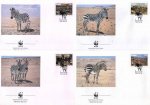 WWF Namibia 1991 Beautiful Fdc Zebras