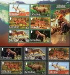 Gibraltar 2012 S/Sheet & Stamps Endangered Animals Snow Leopard