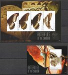 Canouan 2011 Stamps Butterflies Of The Caribbean MNH