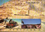 Pakistan Beautiful Postcard Railway Steam Train