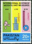 Pakistan Stamps 1974 Intenational System of Weight & Measures