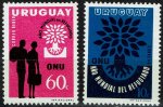 Uruguay 1960 Stamps World Refugee Year MNH