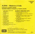 Indian Cd Alisha Madonna Of India EMI CD