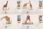 WWF Kenya 1989 Beautiful Fdc Giraffe