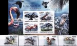Burundi 2011 S/Sheet & Stamp Imperf Birds Flamingos & Pelicans