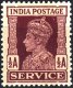 British India 1937 KGVI ½ Half Anna Service Stamp MNH