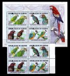 Guinee 2001 S/Sheet & Stamps Birds Parrots MNH